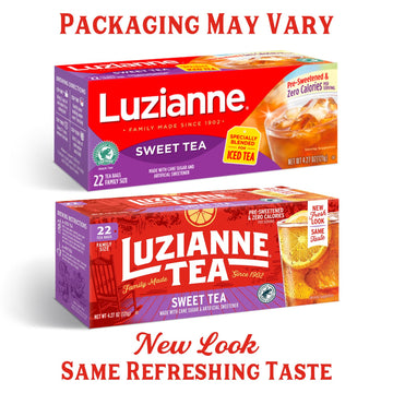 Luzianne Sweet Tea Bags, Family Size, 22 Count (Pack Of 1), Specially Blended For Iced Tea