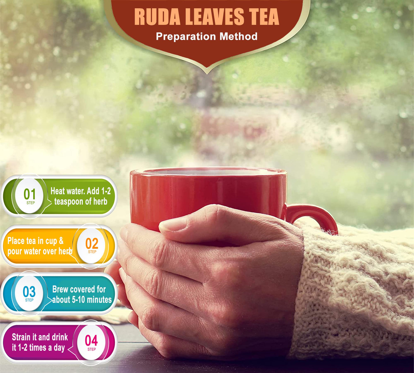 Rue Dried Herbs Peruvian Ruda 2.05 Oz (56 Gr) 20+ Cups Ruda Seca, Ruda Graveolens, Natural Dried Tea Herbs, Ruda Rue Herbal Tea,