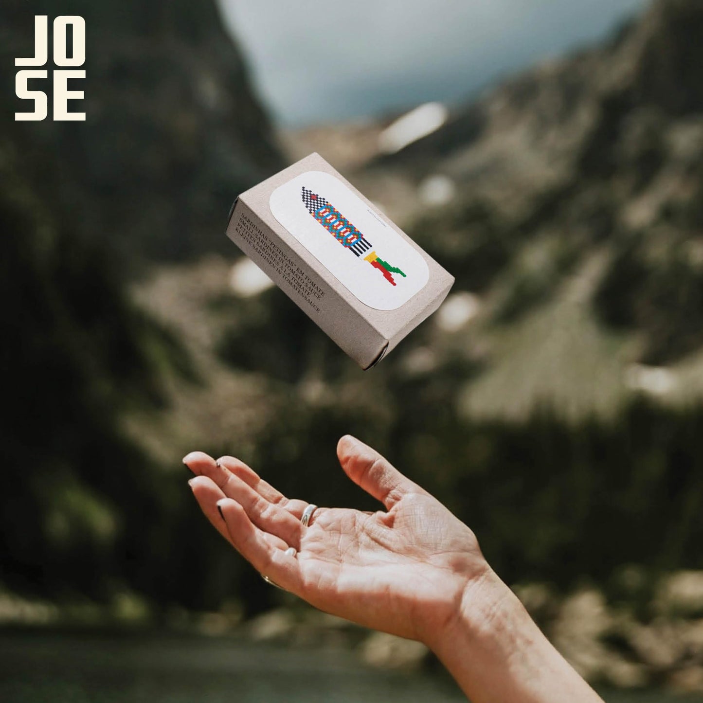 JOSE Gourmet Canned Sardines in Tomato Sauce, Wild Caught, High Protein, Pack of 8, 90g Can
