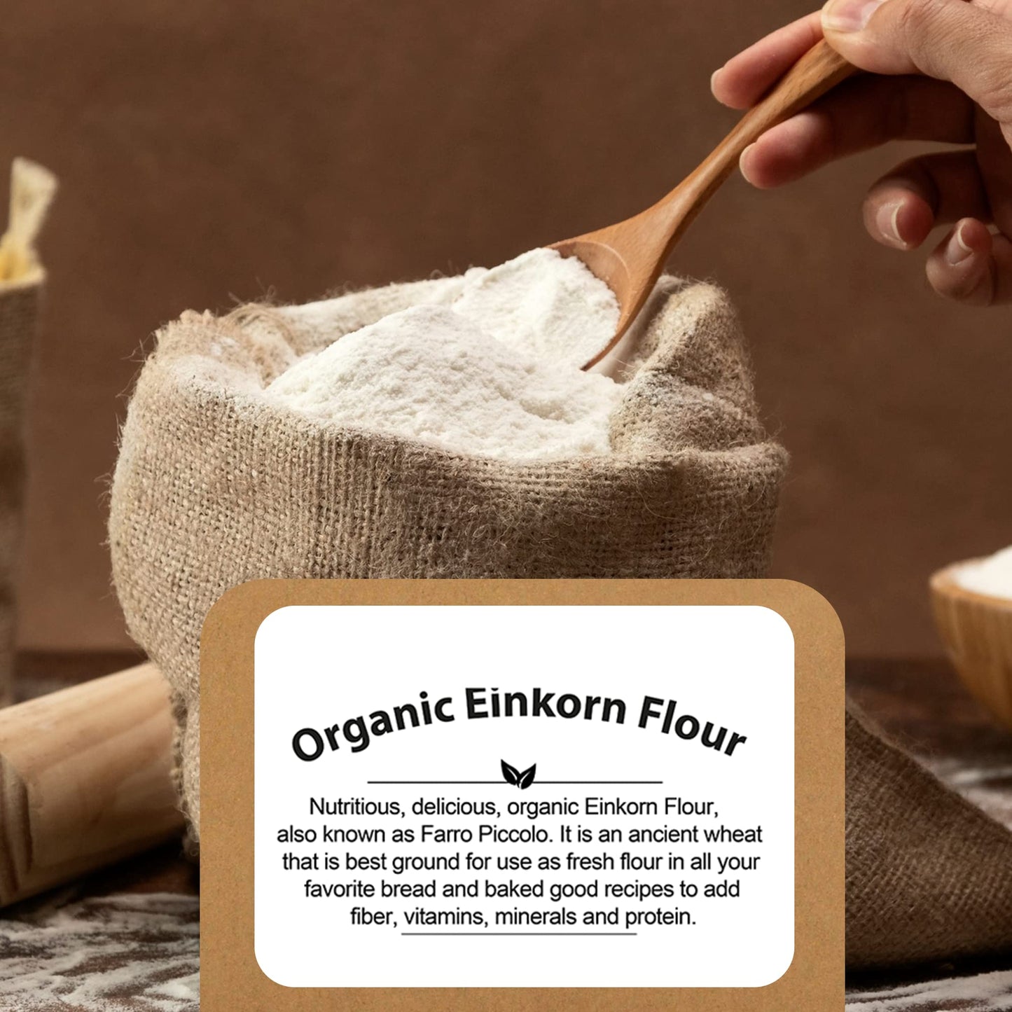 Be Still Farms Organic Einkorn Flour, 4.8 lb - Unbleached, High Protein & Fiber, Vegan, Non-GMO, USA Grown