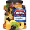 Dried Mixed Fruit With Prunes By It'S Delish, 2 Lbs (32 Oz) Jumbo Container | Snack Mix Of Prunes, Apricots, Plums, Apple Rings,
