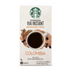 Starbucks Via Instant Coffee, Medium Roast Coffee, Colombia, 100% Arabica, 8 Count