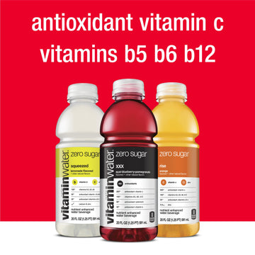 Vitaminwater Zero Variety Pack Nutrient Enhanced Water W/ Vitamins, 20 Fl Oz, 12 Pack