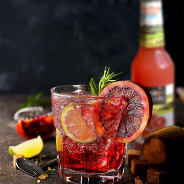 Tuscanini Organic Blood Orange Soda, 6 Pack, 16% Real Juice, No Artificial Flavors, 9.3 Fl Oz Each