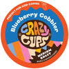 Crazy Cup Flavored Coffee Pods, Blueberry Coffee Pods, Blueberry Cobbler Hot Or Iced Coffee In Recyclable Single Serve Cups For
