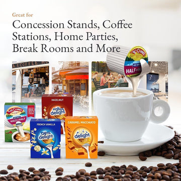 Coffee Creamer Singles Variety Pack Packaged By Bools, Intearnational Dealight Mini Coffee Creamer & Mini Moo'S 4 Flavor Assortm