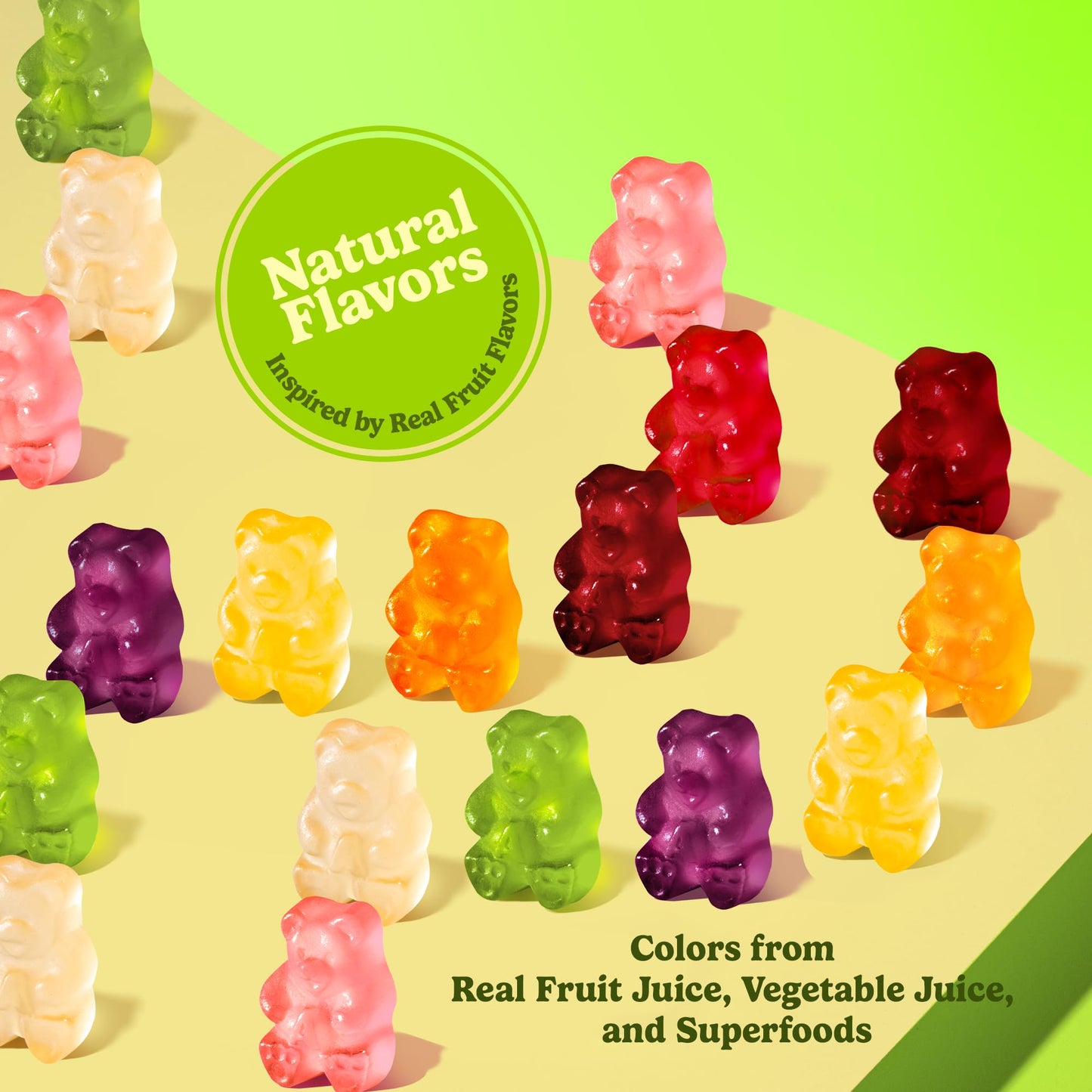 Albanese Worlds Best True to Fruit Exotic Fruits | 25oz Bag of Candy | 8 Natural Flavors and Colors, Soft Gummy Bears | Fuji Ap