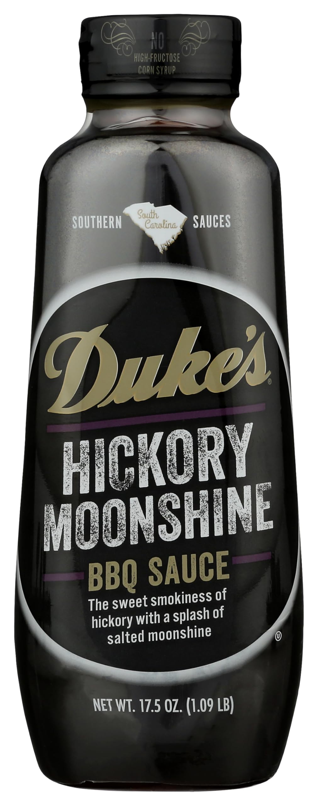 DUKES Hickory Bourbon Southern Dipping Sauce, 17.5 Ounce, Hickory Moonshine BBQ