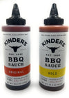 Kinders Marinades, BBQ, Dipping & Wing Sauces - 2 bottles (Original & Gold BBQ Variety)