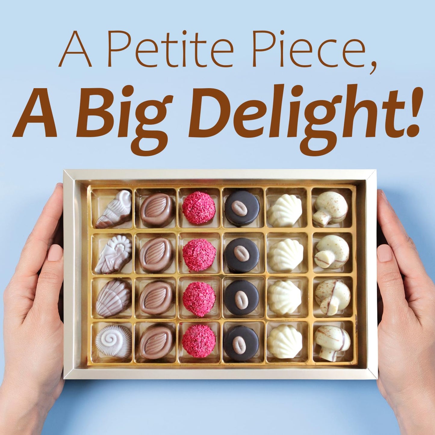 Ceres Gourmet Assorted Chocolate Gift Set - 24 Gourmet Truffles & Candy, Perfect For Valentines, Birthdays & Festive Celebration