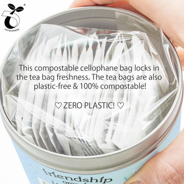 Friendship Organics Decaf Earl Grey Tea Bags, Organic And Fair Trade 20 Count