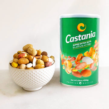 Castania Bbq Lebanese Mixed Nuts, Super Extra Mix With Pistachios, Almonds, Cashews, Hazelnuts, Peanuts, Pumpkin Seeds, Corn, An