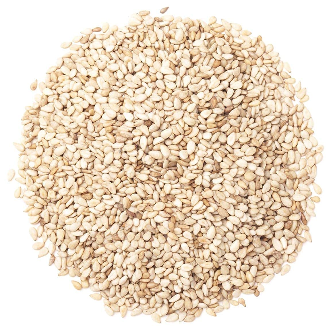 Hulled Sesame Seeds, 8 Pounds - Non-Gmo Verified, Whole Raw White Sesame Seeds, Kosher And Vegan, Unroasted, Bulk Sesame. High I