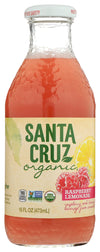 Santa Cruz Organic Raspberry Lemonade Juice, Usda Organic, Gluten Free & Non-Gmo, 16 Oz (Pack Of 8)