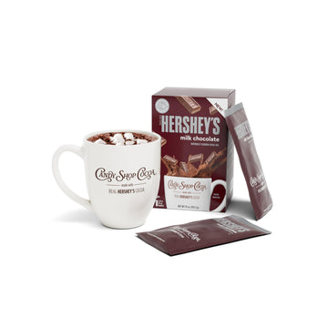 Candy Shop Cocoa HERSHEY S Milk Chocolate Cocoa Mix, Hot Chocolate, Make Hot or Iced Cocoa, Made With Real Milk, Gluten Free, 1