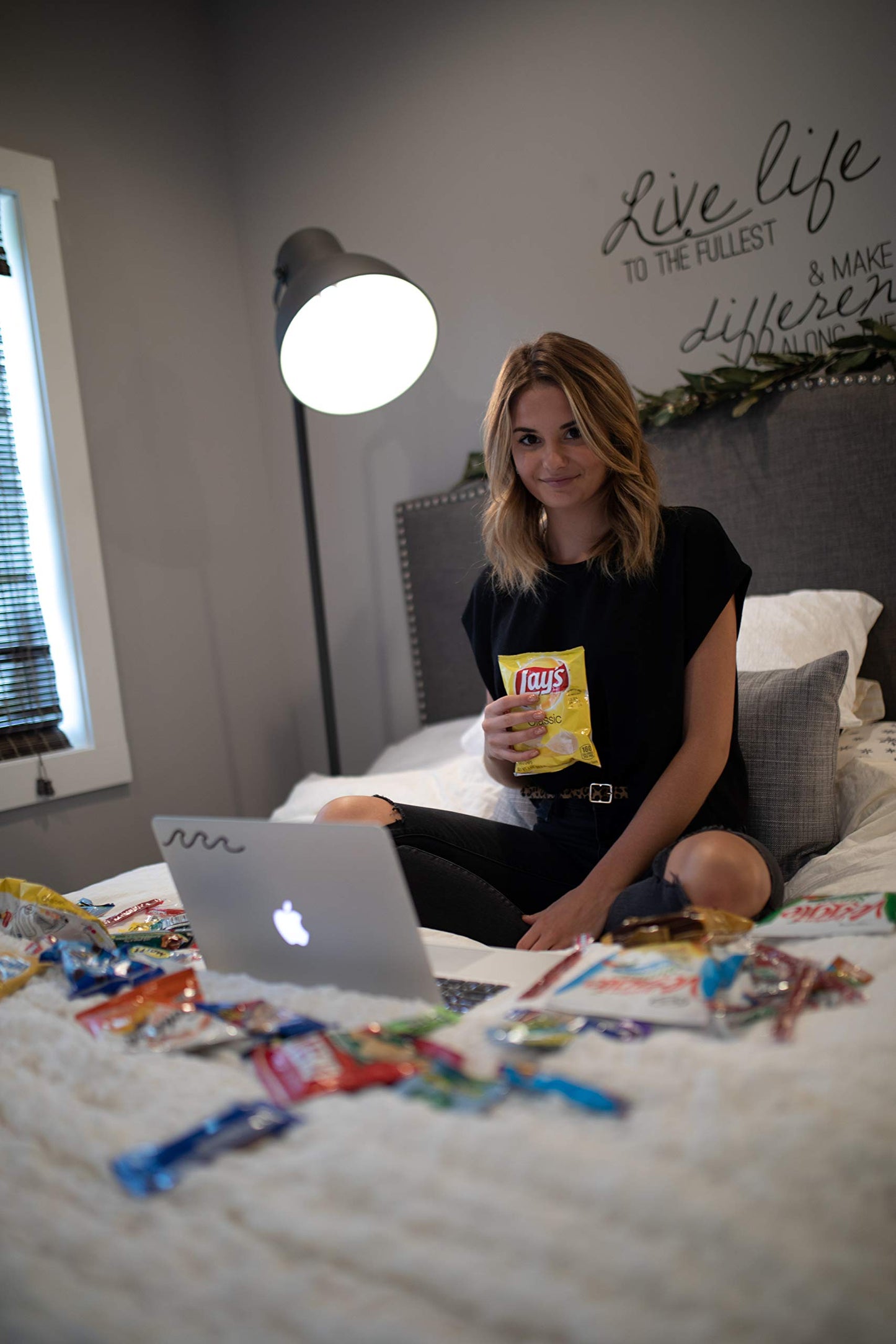 Snack Box Variety Pack (40 Count) Candy Gift Basket - College Student Care Package, Prime Food Arrangement Chips, Cookies, Bar'S