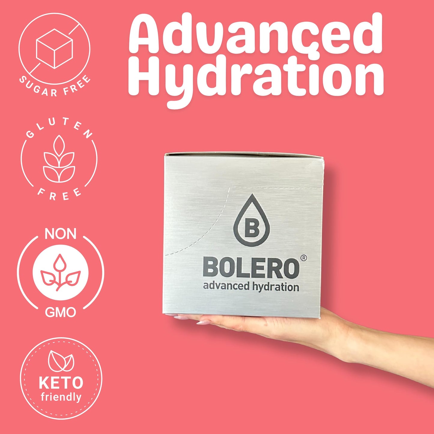 Bolero- Sugar Free Drink Mix Packets Watermelon Fruit Flavors | Powdered Flavored Water Packets | 36 Small Sachet On The Go Pack