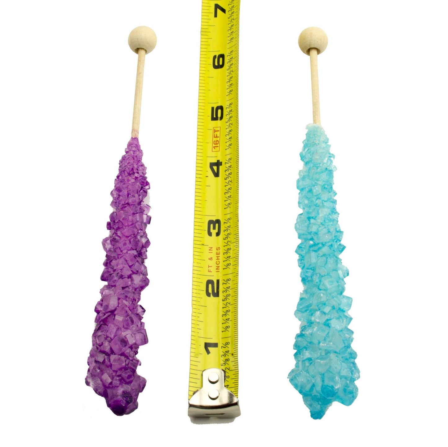 Boones Mill Unicorn Party Rock Crystal Candy Sticks, 36 Count Assorted Flavors - Blueberry, G , Cotton Candy