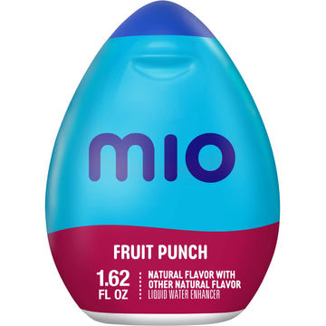 MiO Liquid Water Enhancer - makes 24 servings + Vitamins, 1.62 oz each, (Fruit Punch, Pack of 2)