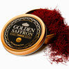 Golden Saffron, Finest Pure Premium All Red Saffron Threads, Grade A+ Super Negin, Non-Gmo Verified. For Tea, Paella, Rice, Desserts, Golden Milk And Risotto (28 Grams)
