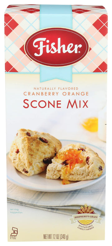 Fisher Scone Mix, Cranberry Orange, 12 Oz (Pack Of 3)