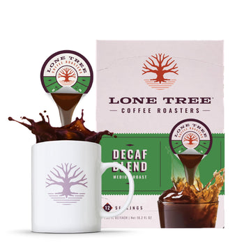Lone Tree Coffee Concentrate Single Serve Liquid Pods By Java House, Peel And Pour (Pack Of 12, Decaf)