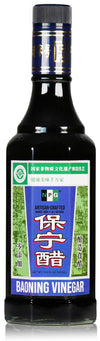 NPG Baoning Vinegar 16.9 Fl Oz, Barrel Aged Black Rice Vinegar, Authentic from Sichuan, Artisan Crafted, Naturally Brewed Chines