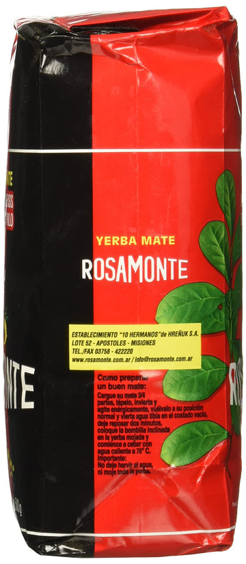 Yerba Mate Rosamonte X 500 G Argentina Green Leaf Tea Loose Herbal Bag 1.1 Lb !!