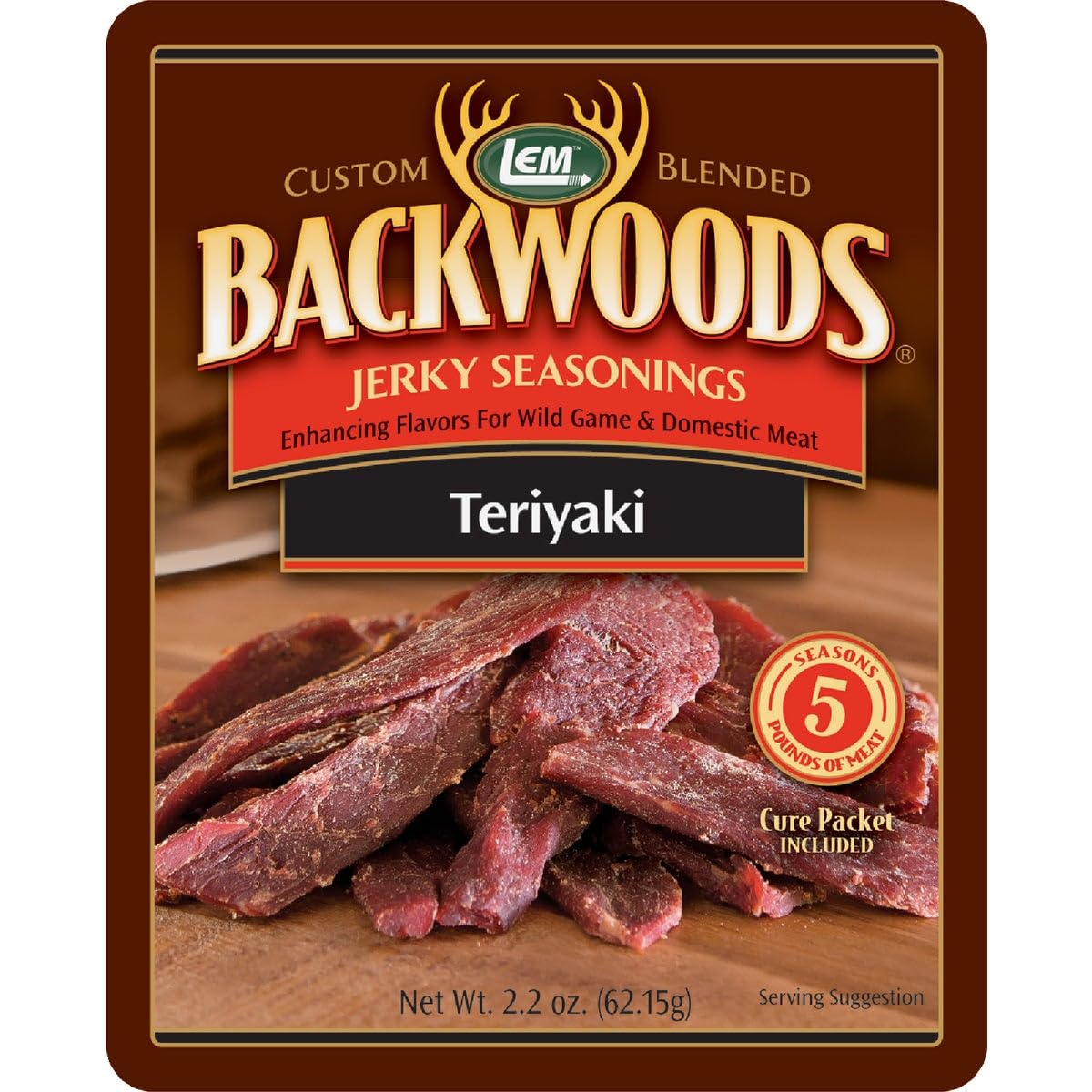 LEM Backwoods Teriyaki Jerky Seasoning, 5 lbs, Ideal for Homemade Jerky