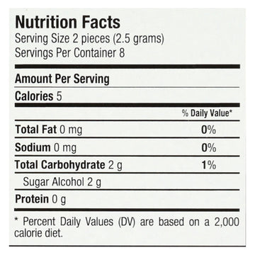 Glee Gum Sugar-Free Peppermint Chewing Gum, 1-Ounce Packs, 16 Count (Pack of 12) - Refreshing Mint Flavor, No Sugar Added