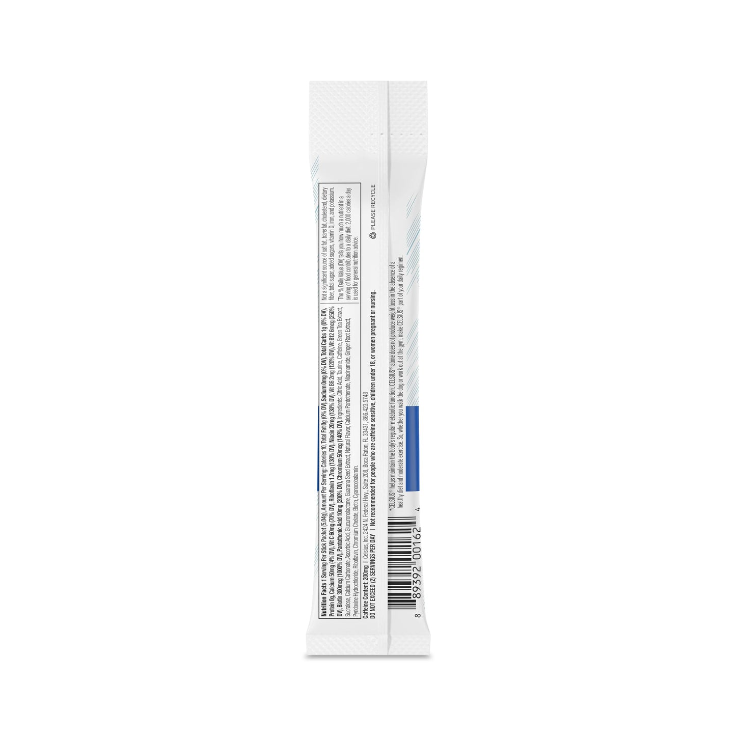 Celsius On-The-Go Powder Sticks Arctic Vibe, Essential Energy 2.5 Oz (14 Sticks Per Pack)