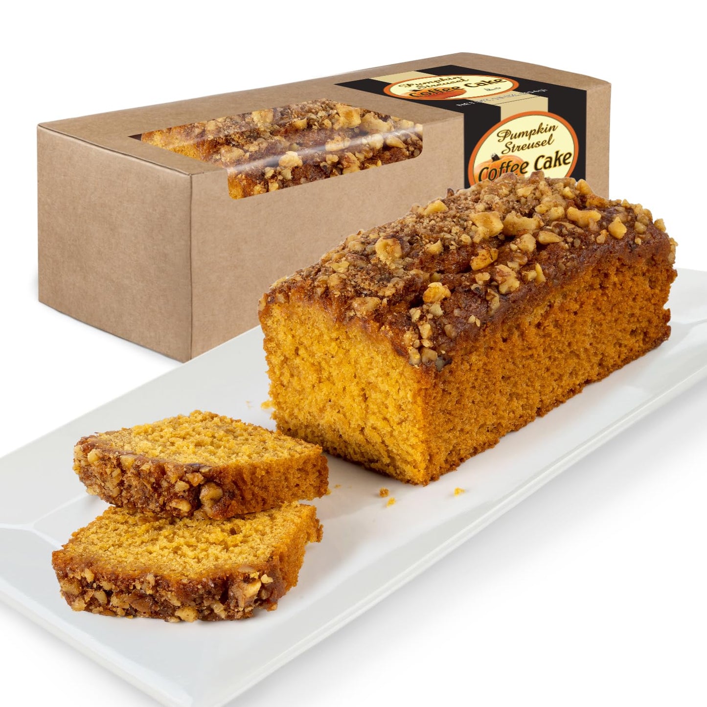 Beatrice Bakery Co Pumpkin Streusel Coffee Breakfast Bread Box GrandmaS Freshly Made Top-Grade Gourmet Cake With Brown Sugar Cinnamon And Crunchy Walnut Pieces Serves 6-10 (16 Oz)