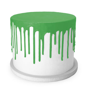 Satin Ice Cake Drip, Green, 8.8 Ounce