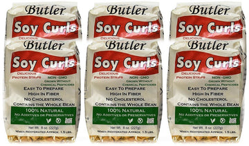 Butler Soy Curls, 8 oz. Bags (Pack of 6)