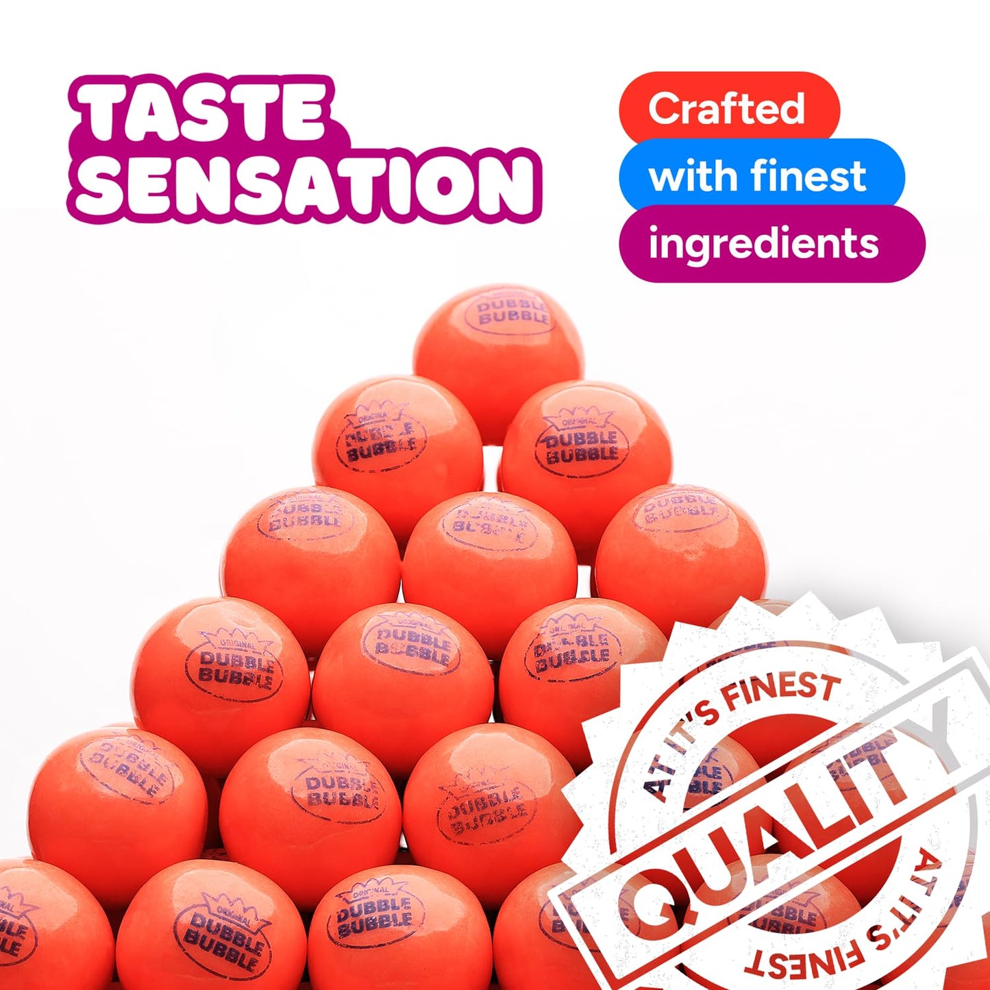 Gumballs In Jar - 1 Inch Large Gumballs - Pink Lemonade Flavored Bubble Gum Pink Gumballs - Kids Gum - Gumballs For Kids - 9 Oz