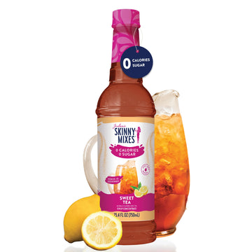 Jordans Skinny Mixes Sugar Free Syrup, Sweet Tea Flavor, Zero Calorie Drink Mix, 25.4 Fl Oz, Keto Friendly, 1 Pack