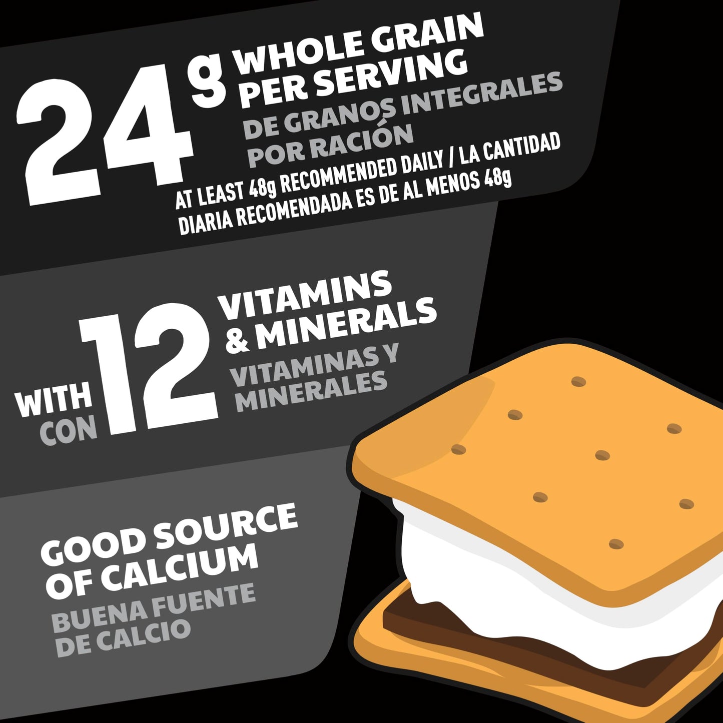 S'Mores Loaded Cereal, Crispy Cereal With Naturally And Artificially Flavored Chocolate Creme Filling, Made With Whole Grain, Fa