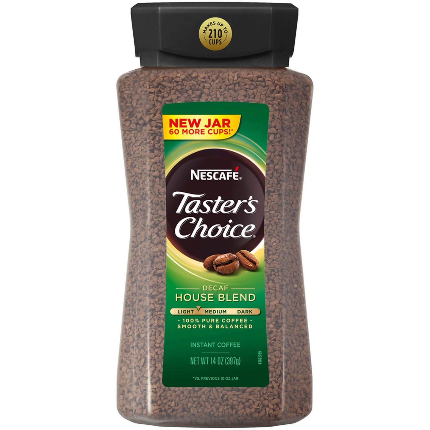 Nescafe Taster'S Choice House Blend Decaffeinated Instant Coffee, 14 Ounce