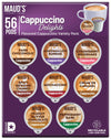 Maud'S Cappuccino Coffee Pods Variety Pack, 56 Ct | 8 Assorted Cappuccino Delight Flavors | 100% Arabica Coffee | Solar Energy P