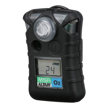 Msa 10092523 Altair Single-Gas Detector - (O2) Oxygen (Low: 19.52%, High 23.0%), Color: Black, Portable Gas Monitor, Durable, Ha
