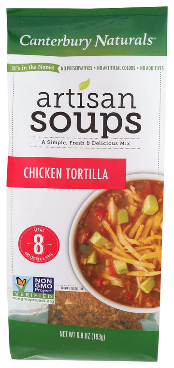 Canterbury Naturals Artisan Soup Mix, Chicken Tortilla Soup Mix, Non-Gmo, Makes 8 Servings, 6.8-Ounce Bag (Pack Of 3)