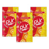Pur Jumbo Gum | Aspartame Free Chewing Gum | 100% Xylitol | Natural Strawberry, Banana, Orange Flavor, 20 Pieces (Pack Of 3)