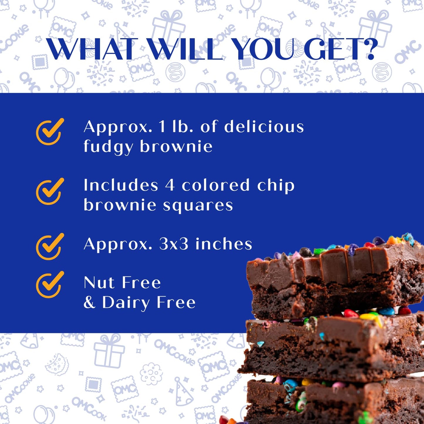 Fathers Day Gift Basket Chocolate Brownies Food Gift For Dad Men Him Package | Nut Free | Kosher