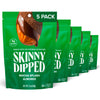 SkinnyDipped Mocha Splash Almonds, Healthy Snack, Plant Protein, Gluten Free, 3.5 oz Resealable Bags, Pack of 5