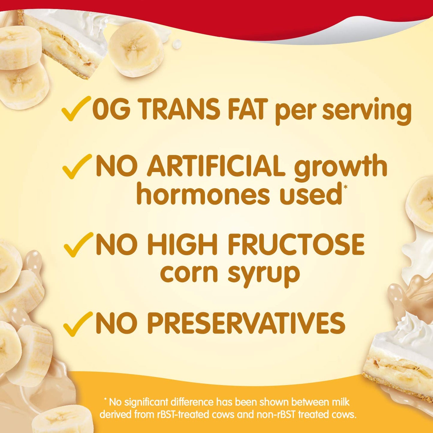 Snack Pack Banana Cream Pie Pudding Cups, 4 Count, 12 Pack