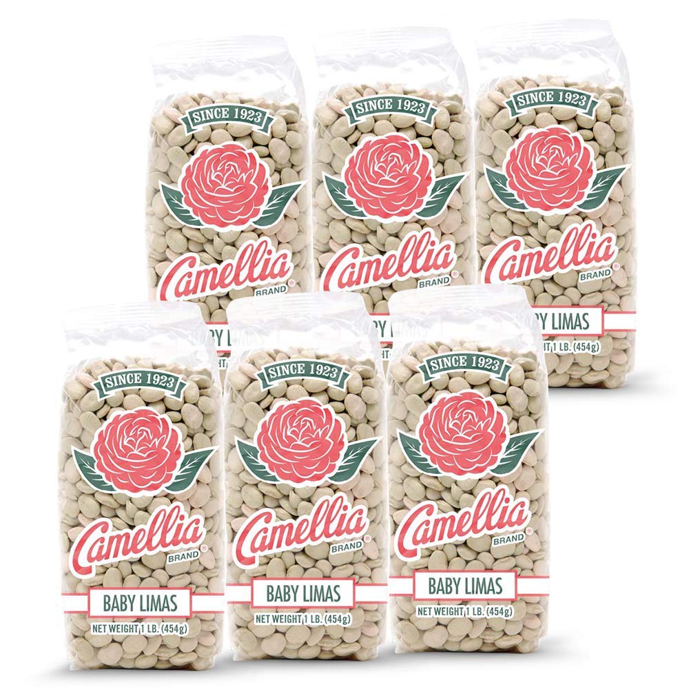 Camellia Brand Dried Baby Lima Beans, 1 Pound (Pack of 6)