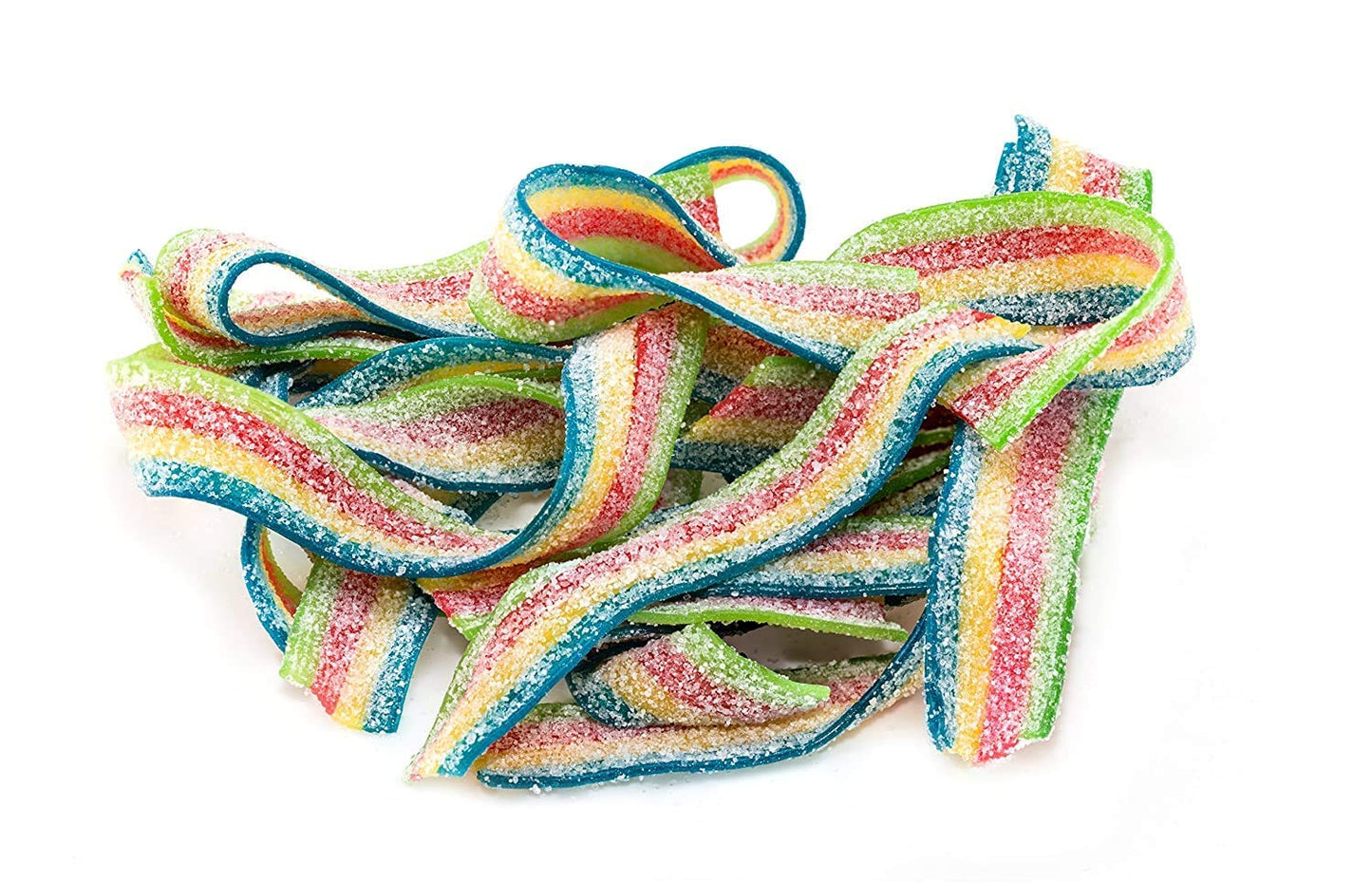 Smarty Stop Sour Gummy Candy Strips (Fantasy Rainbow, 1 Pound)