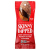 SkinnyDipped Dark Chocolate Peanut Butter Almonds Chocolate Covered Almonds Low Sugar Gluten Free Healthy Snack 1.2 Ounce Bags (Pack of 15)