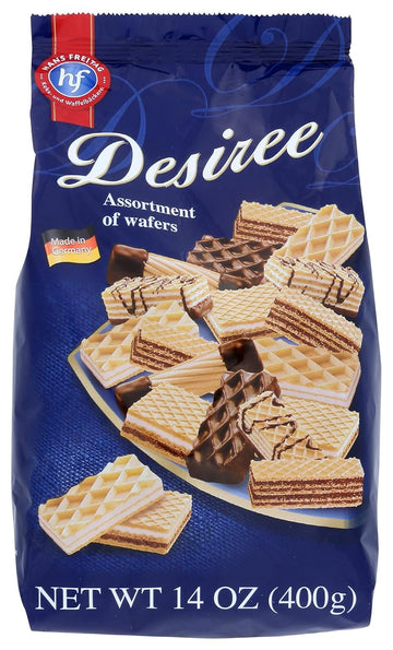 Hans Freitag Desiree Assorted Wafer Cookies, 14 Ounce (Pack Of 10)