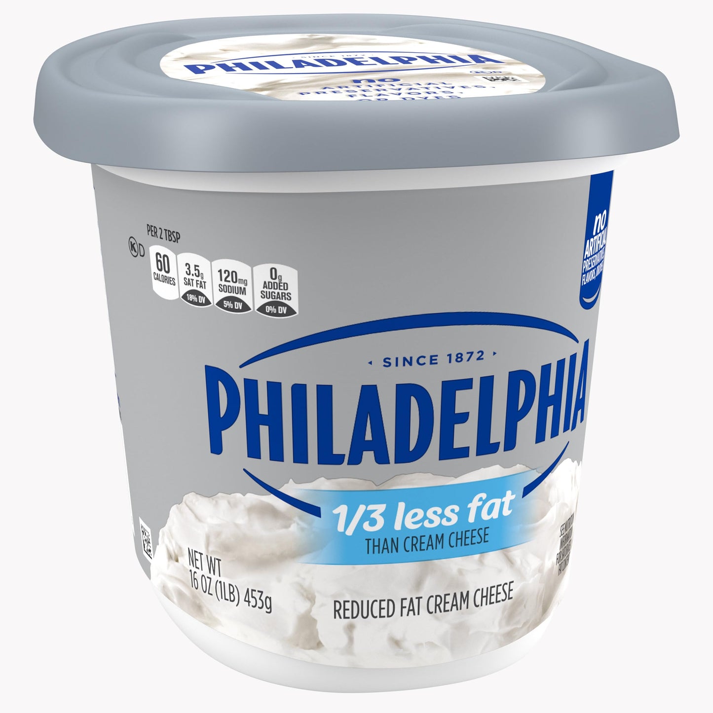 Philadelphia Reduced Fat Cream Cheese Spread, 16 oz Tub